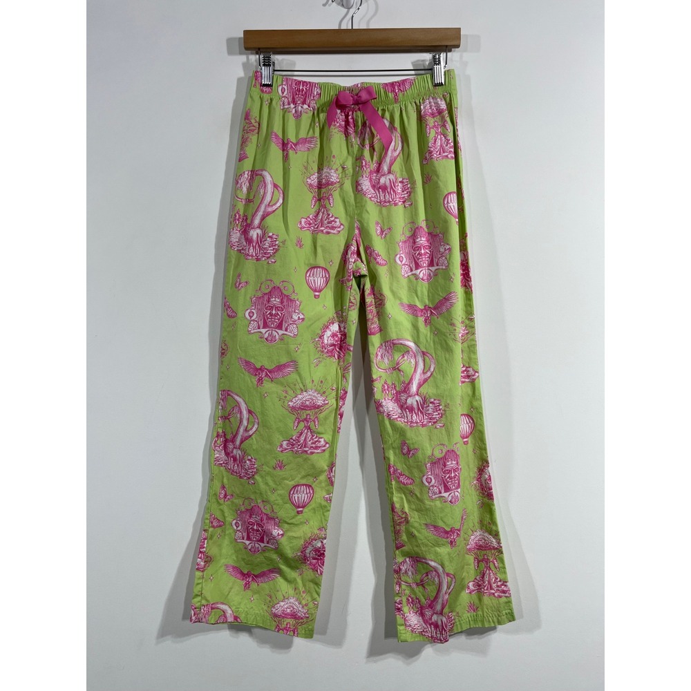 Katie Kime x Wicked Pajama Pants Womens XL Toile Cotton Sleep Whimsical Cozy